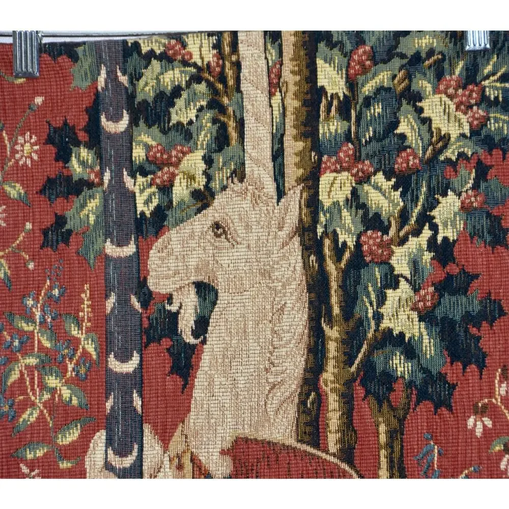 Allan Waller Ltd. Point de l'Halluin Tapestry Lady and the Unicorn Panel
